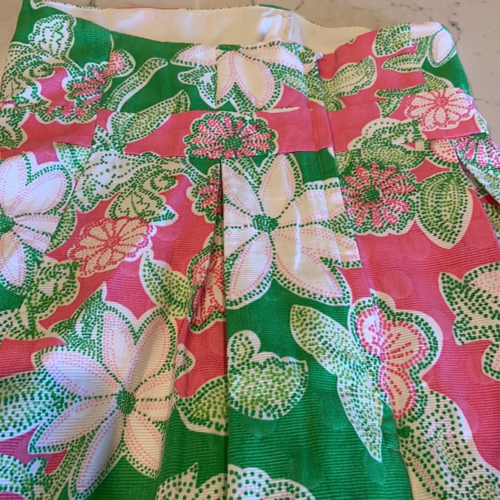 Lily Pulitzer Strapless Dress Pink & Green Size 4 - Picture 5 of 5